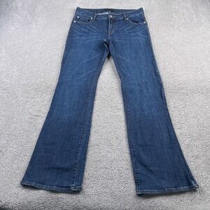 Banana Republic Jeans Womens 2 Short Blue Bootcut Low‎ Rise Stretch Denim